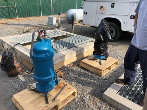 Barnes SITHE chopper pump on site at Fayetteville